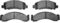 Dynamic Friction 6212-48144 - Brake Kit - Quickstop Rotors and Heavy Duty Brake Pads With Hardware