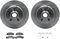 Dynamic Friction 6212-48159 - Brake Kit - Quickstop Rotors and Heavy Duty Brake Pads With Hardware