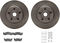 Dynamic Friction 6212-39179 - Brake Kit - Quickstop Rotors and Heavy Duty Brake Pads With Hardware