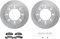 Dynamic Friction 6212-40297 - Brake Kit - Quickstop Rotors and Heavy Duty Brake Pads With Hardware