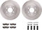 Dynamic Friction 6212-40444 - Brake Kit - Quickstop Rotors and Heavy Duty Brake Pads With Hardware