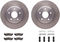 Dynamic Friction 6212-40453 - Brake Kit - Quickstop Rotors and Heavy Duty Brake Pads With Hardware