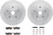 Dynamic Friction 6212-48186 - Brake Kit - Quickstop Rotors and Heavy Duty Brake Pads With Hardware
