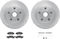 Dynamic Friction 6212-54262 - Brake Kit - Quickstop Rotors and Heavy Duty Brake Pads With Hardware