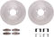 Dynamic Friction 6212-55004 - Brake Kit - Quickstop Rotors and Heavy Duty Brake Pads With Hardware