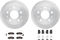 Dynamic Friction 6212-40504 - Brake Kit - Quickstop Rotors and Heavy Duty Brake Pads With Hardware
