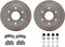 Dynamic Friction 6212-48114 - Brake Kit - Quickstop Rotors and Heavy Duty Brake Pads With Hardware