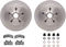 Dynamic Friction 6212-48123 - Brake Kit - Quickstop Rotors and Heavy Duty Brake Pads With Hardware