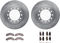 Dynamic Friction 6212-48393 - Brake Kit - Quickstop Rotors and Heavy Duty Brake Pads With Hardware