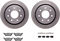 Dynamic Friction 6212-54025 - Brake Kit - Quickstop Rotors and Heavy Duty Brake Pads With Hardware