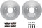 Dynamic Friction 6212-40417 - Brake Kit - Quickstop Rotors and Heavy Duty Brake Pads With Hardware
