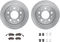 Dynamic Friction 6212-40513 - Brake Kit - Quickstop Rotors and Heavy Duty Brake Pads With Hardware