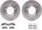 Dynamic Friction 6212-48198 - Brake Kit - Quickstop Rotors and Heavy Duty Brake Pads With Hardware