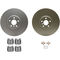 Dynamic Friction 4312-31095 - Brake Kit - Coated Brake Rotors and 3000 Ceramic Brake Pads with Hardware