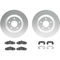 Dynamic Friction 4312-46005 - Brake Kit - Coated Brake Rotors and 3000 Ceramic Brake Pads with Hardware