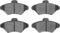 Dynamic Friction 4312-54022 - Brake Kit - Coated Brake Rotors and 3000 Ceramic Brake Pads with Hardware