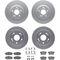 Dynamic Friction 4314-59019 - Brake Kit - Coated Brake Rotors and 3000 Ceramic Brake Pads with Hardware
