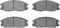 Dynamic Friction 4314-03001 - Brake Kit - Coated Brake Rotors and 3000 Ceramic Brake Pads with Hardware