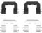 Dynamic Friction 4314-03045 - Brake Kit - Coated Brake Rotors and 3000 Ceramic Brake Pads with Hardware