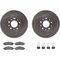 Dynamic Friction 6312-54165 - Brake Kit - Quickstop Rotors and 3000 Ceramic Brake Pads with Hardware
