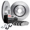 Dynamic Friction 6312-63038 - Brake Kit - Quickstop Rotors and 3000 Ceramic Brake Pads with Hardware