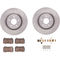 Dynamic Friction 6312-68012 - Brake Kit - Quickstop Rotors and 3000 Ceramic Brake Pads with Hardware