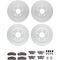 Dynamic Friction 4514-40033 - Brake Kit - Geostop Rotors and 5000 Advanced Brake Pads (Ceramic) with Hardware