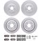 Dynamic Friction 4514-03034 - Brake Kit - Geostop Rotors and 5000 Adavanced Brake Pads with Hardware
