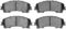 Dynamic Friction 4514-67043 - Brake Kit - Geostop Rotors and 5000 Adavanced Brake Pads with Hardware