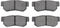 Dynamic Friction 4514-72022 - Brake Kit - Geostop Rotors and 5000 Adavanced Brake Pads with Hardware