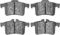 Dynamic Friction 4514-20009 - Brake Kit - Geostop Rotors and 5000 Low Metallic Brake Pads With Hardware