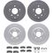 Dynamic Friction Brake Kit - Premium Coated Rotors with 5000 Brake Pads