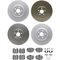 Dynamic Friction Brake Kit - Premium Coated Rotors with 5000 Brake Pads