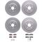 Dynamic Friction 4514-59095 - Brake Kit - Geostop Rotors and 5000 Advanced Brake Pads (Ceramic) with Hardware