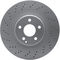 Dynamic Friction 4512-63255 - Brake Kit - Geostop Rotors and 5000 Advanced Brake Pads (Ceramic) with Hardware