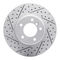 Dynamic Friction 2514-31007 - Brake Kit - Coated Drilled and Slotted Brake Rotors and 5000 Advanced Brake Pads with Hardware