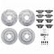 Dynamic Friction 2514-31007 - Brake Kit - Coated Drilled and Slotted Brake Rotors and 5000 Advanced Brake Pads with Hardware