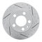 Dynamic Friction 2514-74029 - Brake Kit - Coated Drilled and Slotted Brake Rotors and 5000 Advanced Brake Pads with Hardware
