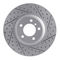 Dynamic Friction 2614-31012 - Brake Kit - Coated Drilled and Slotted Brake Rotors and 5000 Euro Ceramic Brake Pads with Hardware