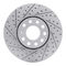 Dynamic Friction 2614-73000 - Brake Kit - Coated Drilled and Slotted Brake Rotors and 5000 Euro Ceramic Brake Pads with Hardware