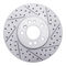 Dynamic Friction 2514-31040 - Brake Kit - Coated Drilled and Slotted Brake Rotors and 5000 Advanced Brake Pads with Hardware