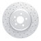 Dynamic Friction 2514-31054 - Brake Kit - Coated Drilled and Slotted Brake Rotors and 5000 Advanced Brake Pads with Hardware
