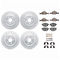 Dynamic Friction 2514-31054 - Brake Kit - Coated Drilled and Slotted Brake Rotors and 5000 Advanced Brake Pads with Hardware