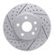 Dynamic Friction 2514-45017 - Brake Kit - Coated Drilled and Slotted Brake Rotors and 5000 Advanced Brake Pads with Hardware