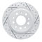 Dynamic Friction 2514-45026 - Brake Kit - Coated Drilled and Slotted Brake Rotors and 5000 Advanced Brake Pads with Hardware