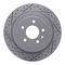 Dynamic Friction 2514-46025 - Brake Kit - Coated Drilled and Slotted Brake Rotors and 5000 Advanced Brake Pads with Hardware