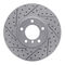 Dynamic Friction 2614-31005 - Brake Kit - Coated Drilled and Slotted Brake Rotors and 5000 Euro Ceramic Brake Pads with Hardware