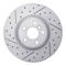 Dynamic Friction 2614-31019 - Brake Kit - Coated Drilled and Slotted Brake Rotors and 5000 Euro Ceramic Brake Pads with Hardware