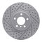 Dynamic Friction 2614-31020 - Brake Kit - Coated Drilled and Slotted Brake Rotors and 5000 Euro Ceramic Brake Pads with Hardware