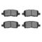 Dynamic Friction 2514-45013 - Brake Kit - Coated Drilled and Slotted Brake Rotors and 5000 Advanced Brake Pads with Hardware